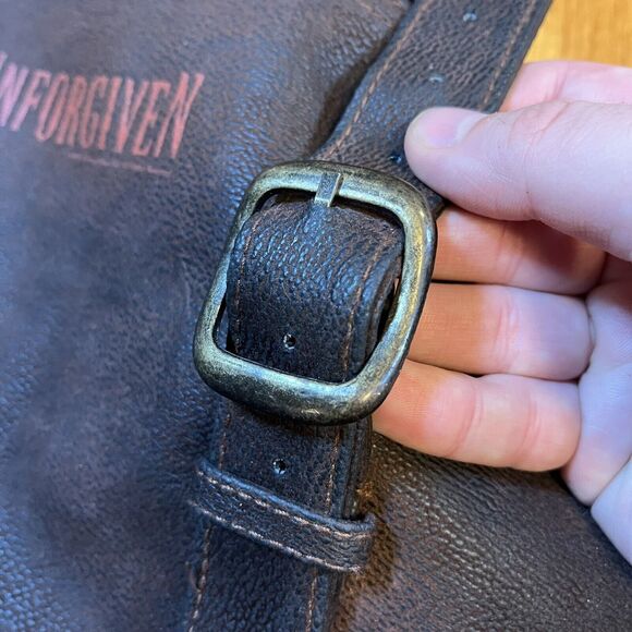 Unforgiven Clint Eastwood Promotional Faux Leather Duffel Bag Movie Promo - Picture 8 of 8